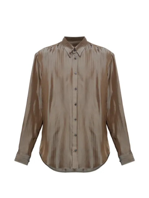 Giorgio Armani herringbone-pattern shirt