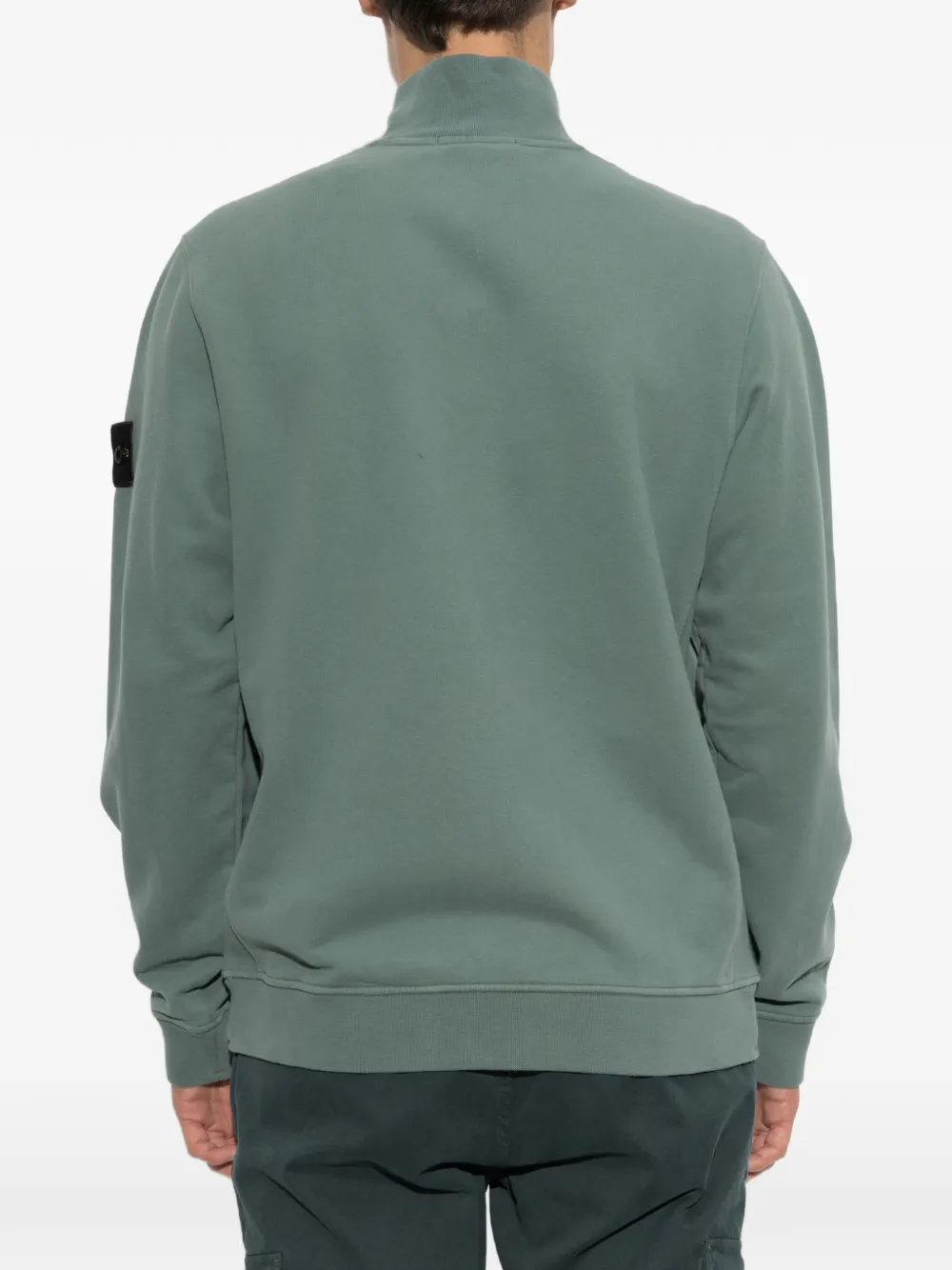 Stone Island Trui met logopatch Groen