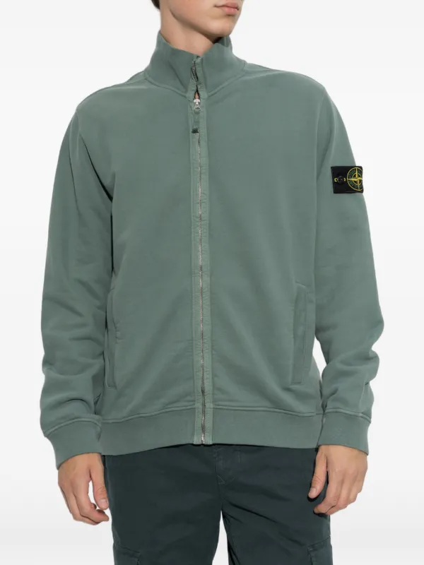 Stone Island ジップアップ セーター | グリーン | FARFETCH JP
