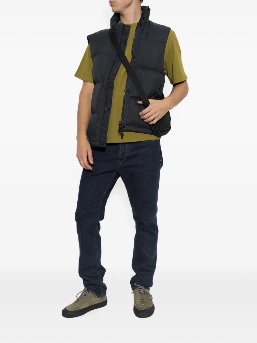 Stone Island T-shirt met logopatch Groen