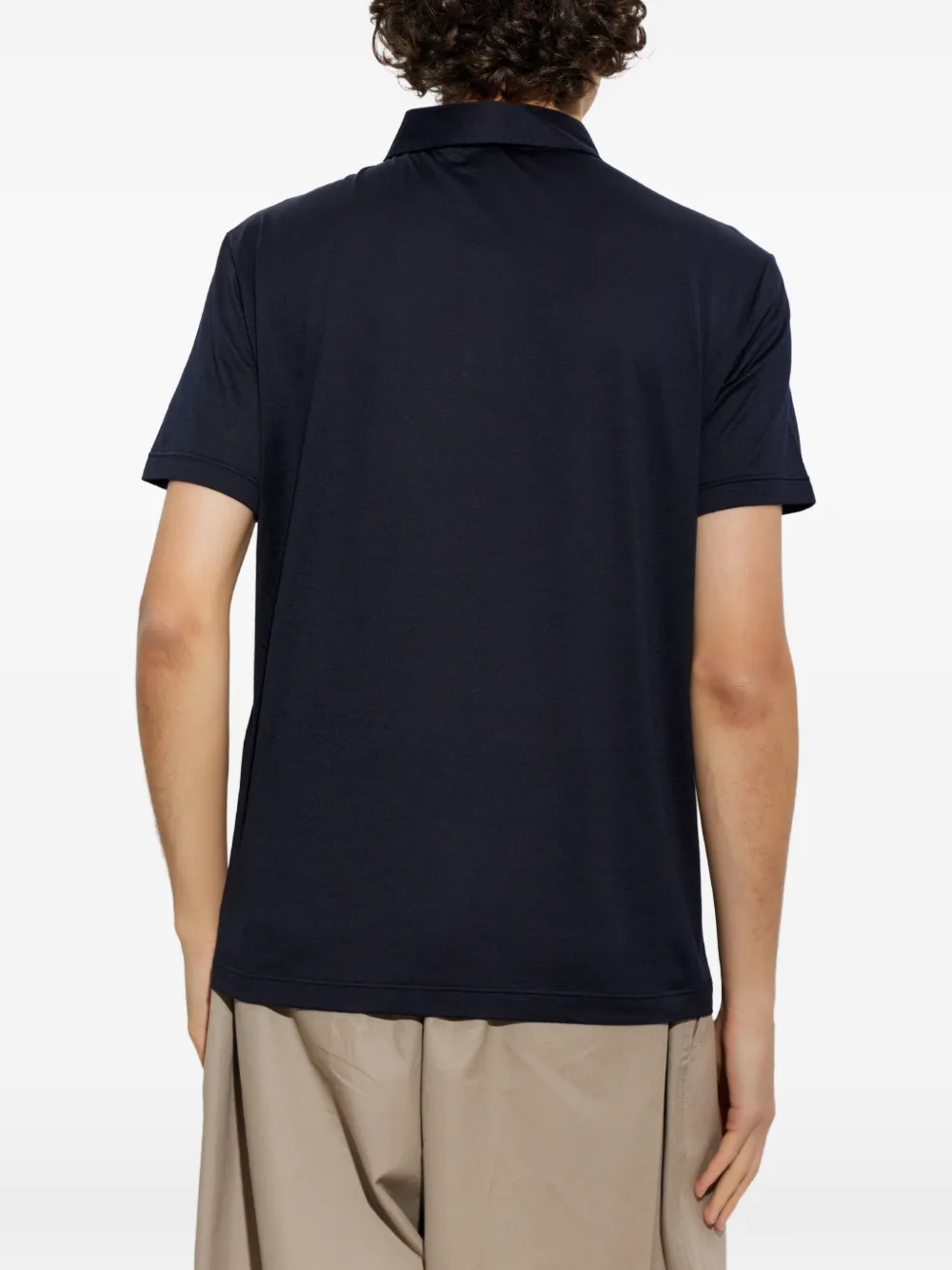 Giorgio Armani Poloshirt met korte mouwen Blauw