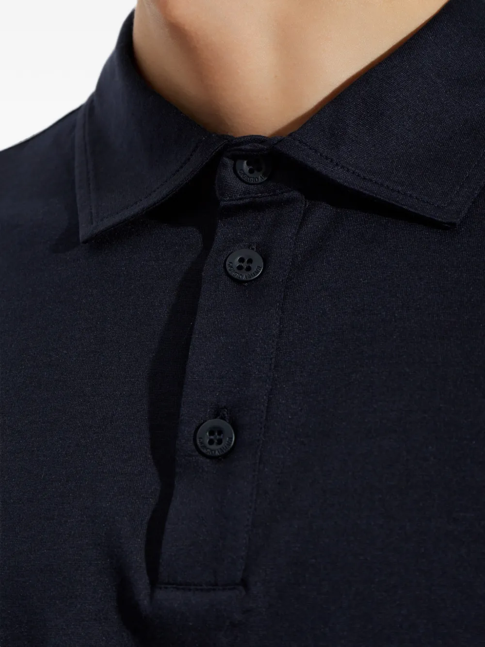Giorgio Armani Poloshirt met korte mouwen Blauw