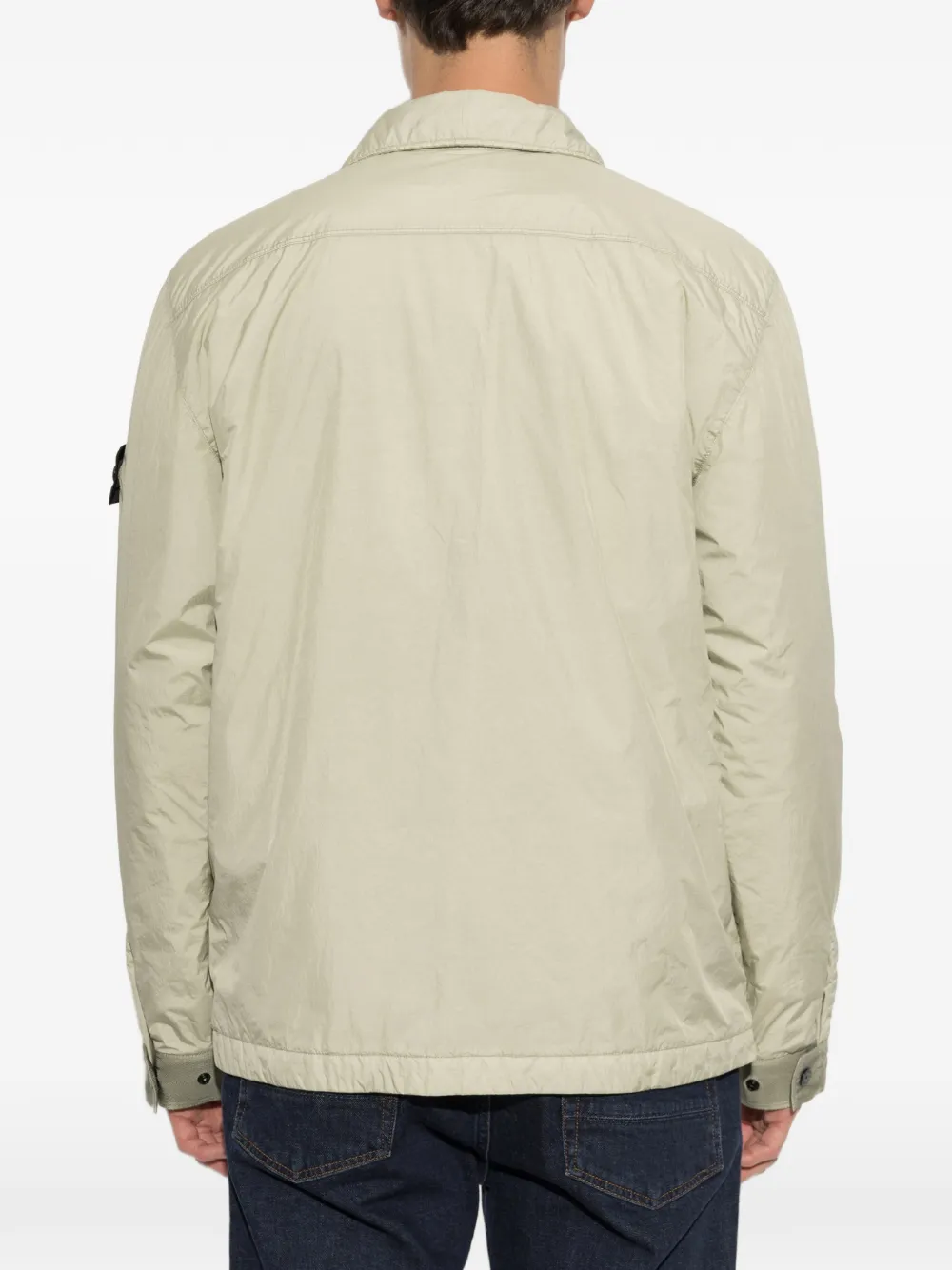 Stone Island Gewatteerd winddicht jack Beige