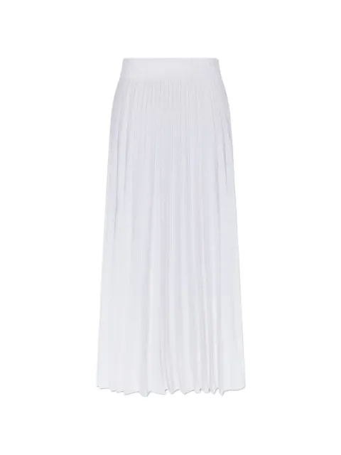 Balmain pleated sequin-embellished midi skirt