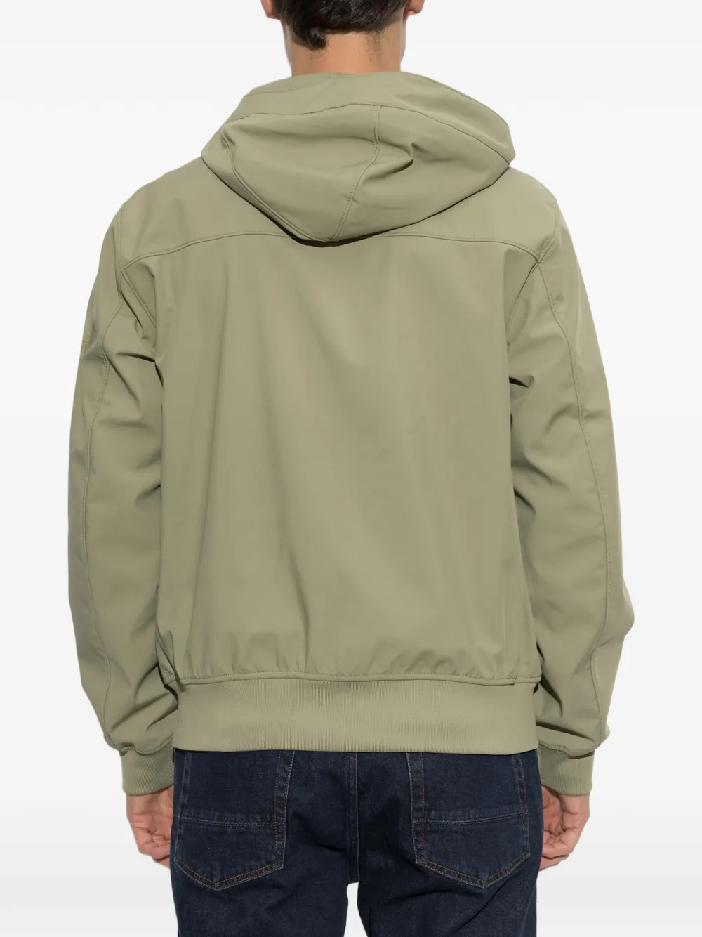 Stone Island Jack met capuchon en logopatch Groen