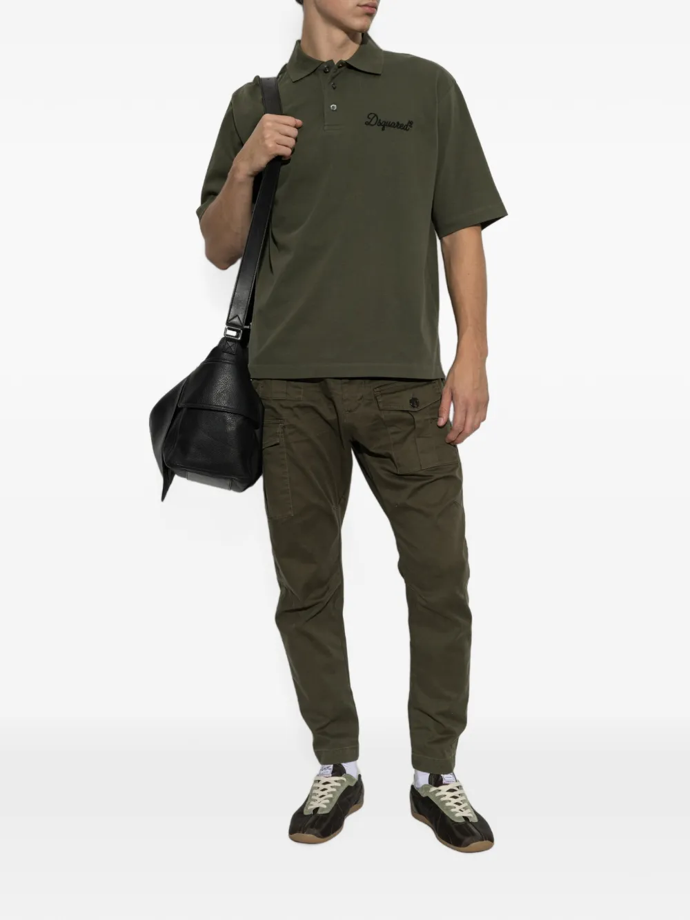 DSQUARED2 Poloshirt met geborduurd logo Groen