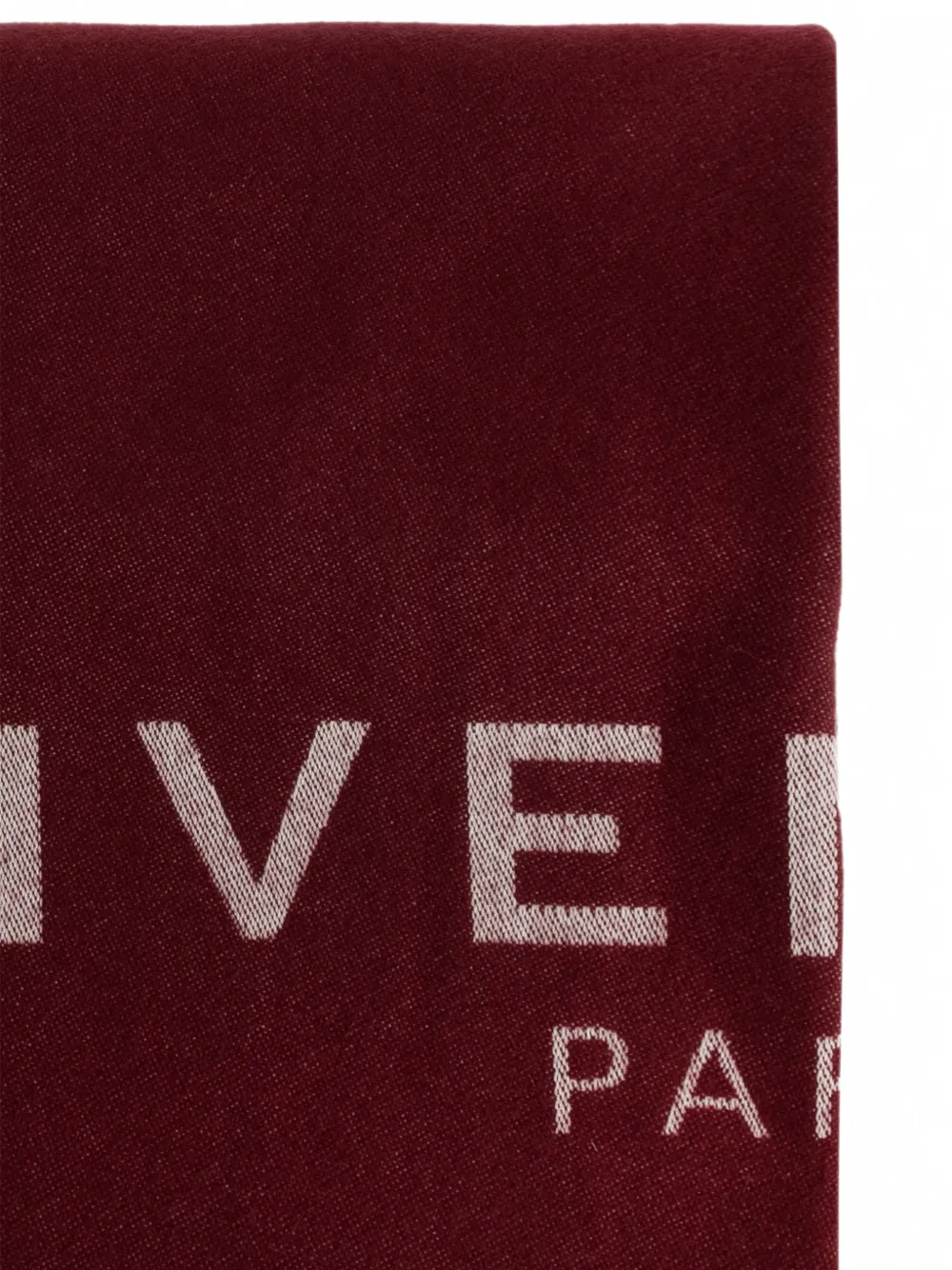 Givenchy Sjaal met intarsia logo Rood