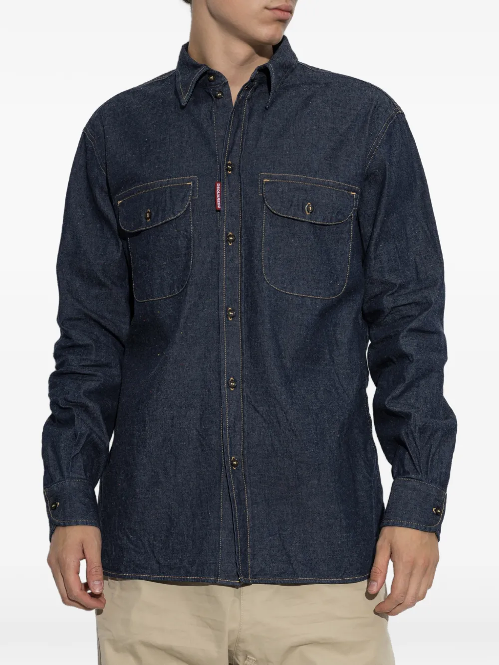 DSQUARED2 Denim overhemd Blauw