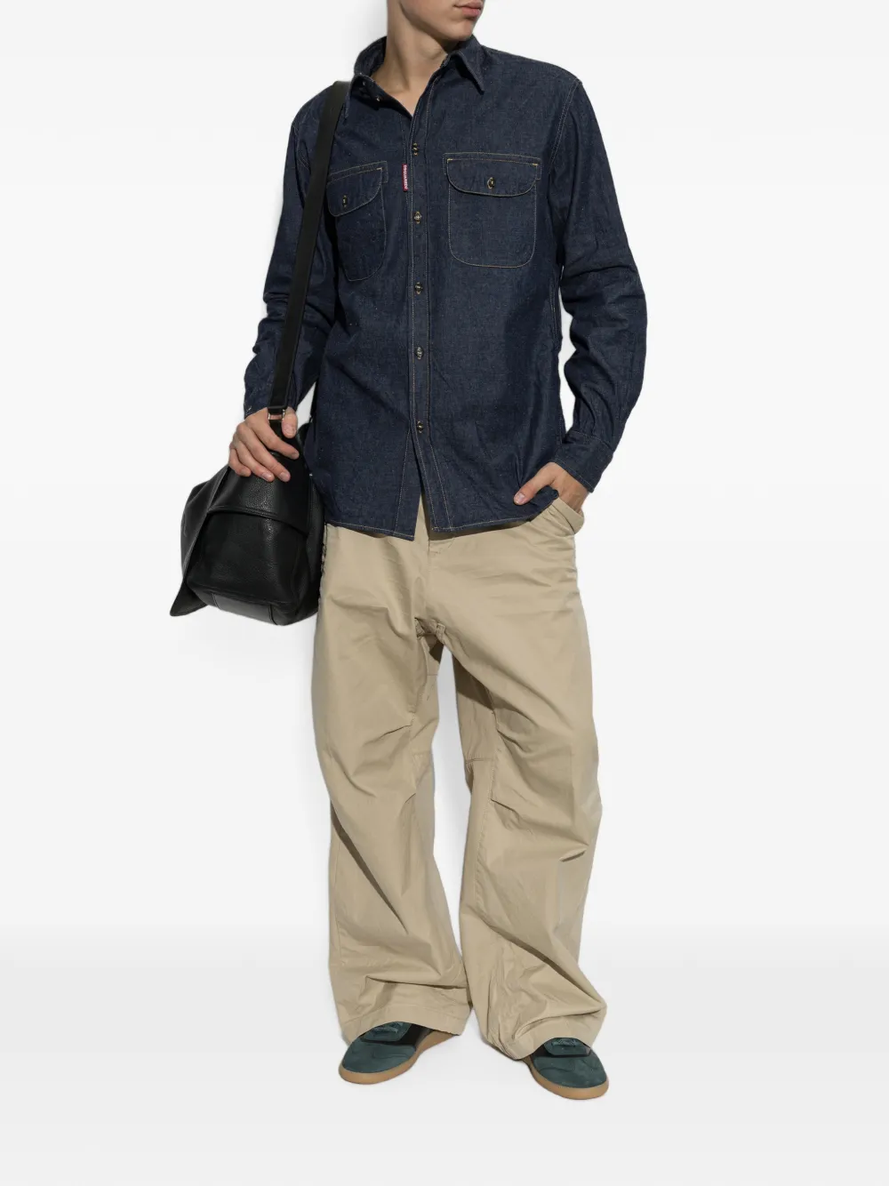 DSQUARED2 Denim overhemd Blauw