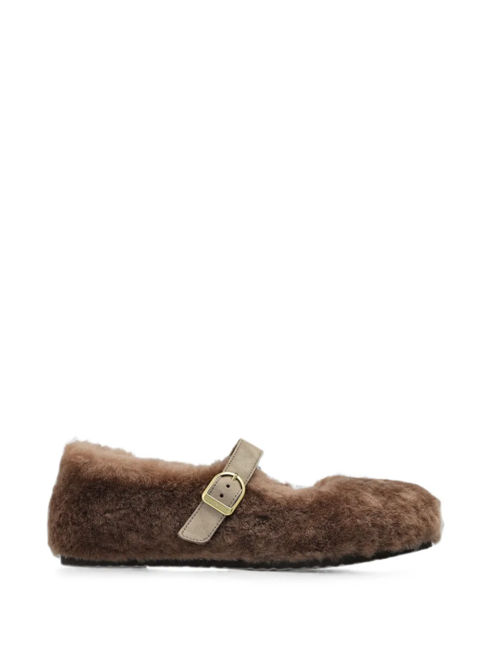 Birkenstock Santa Clarita buckled ballet flats - Marrone