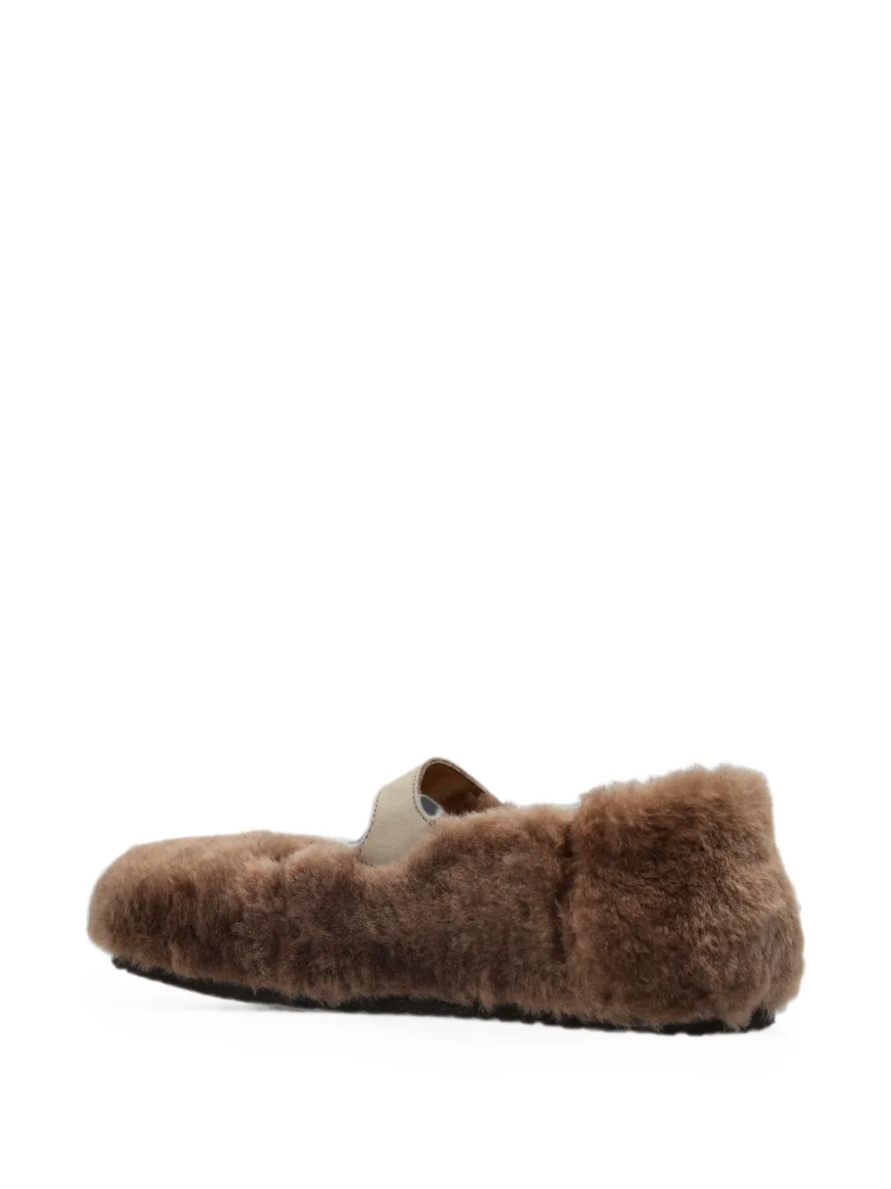 Birkenstock Santa Clarita ballerina's met gesp Bruin