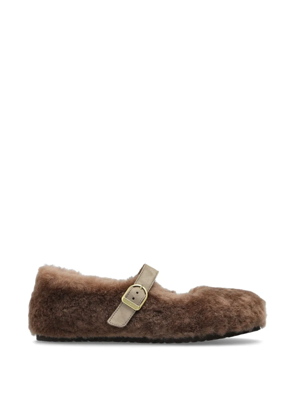 Birkenstock Santa Clarita ballerina's met gesp Bruin