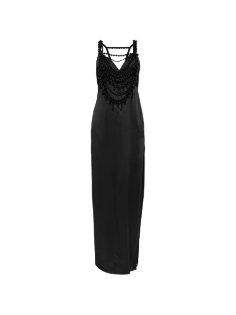 Balmain bead-embellished silk maxi dress