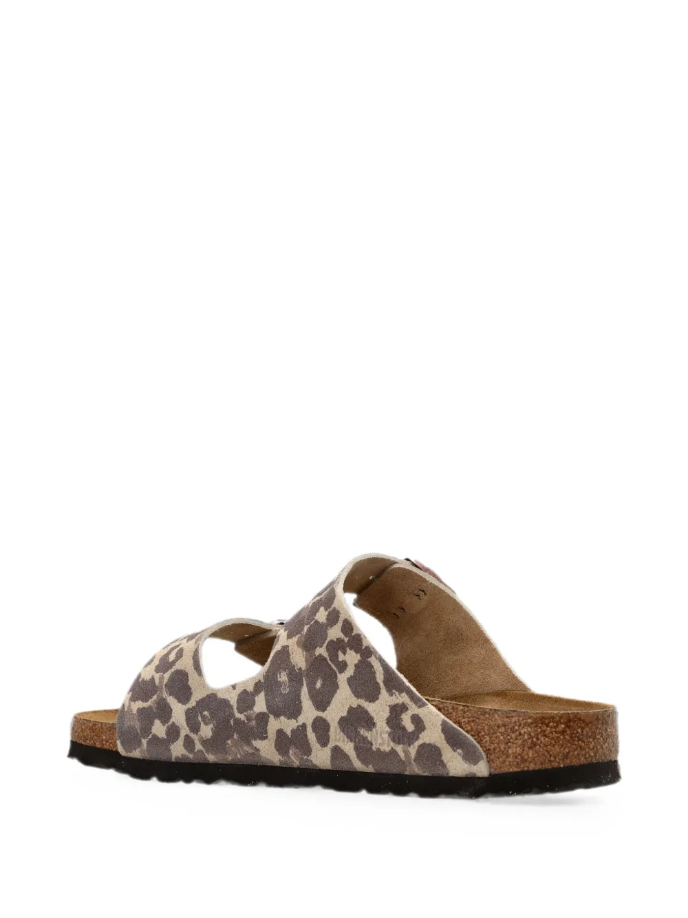 Birkenstock Arizona leopard-print sandals Beige