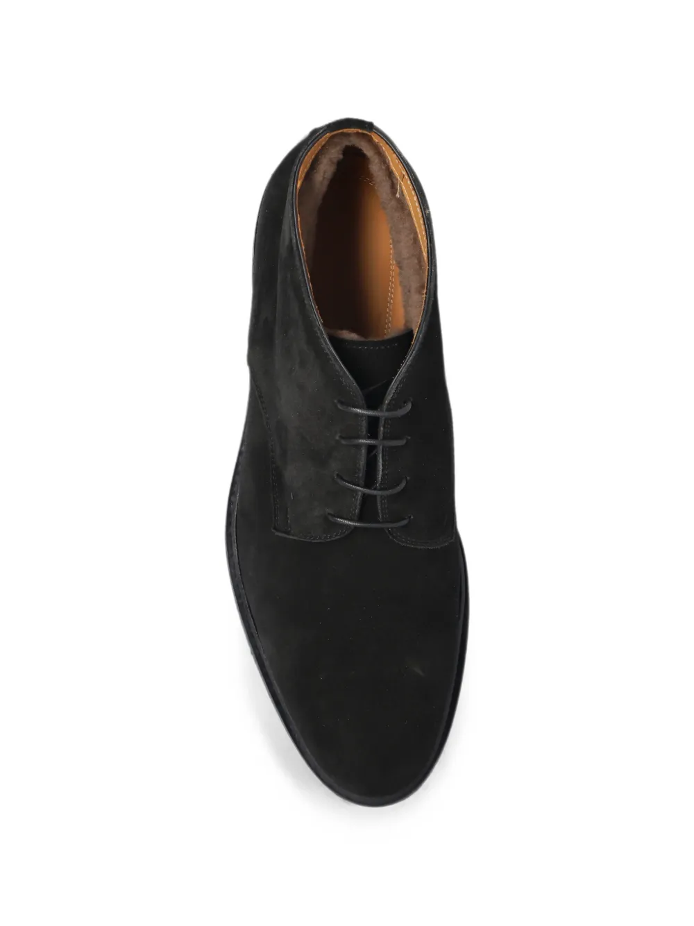 Kiton suede desert boots Zwart