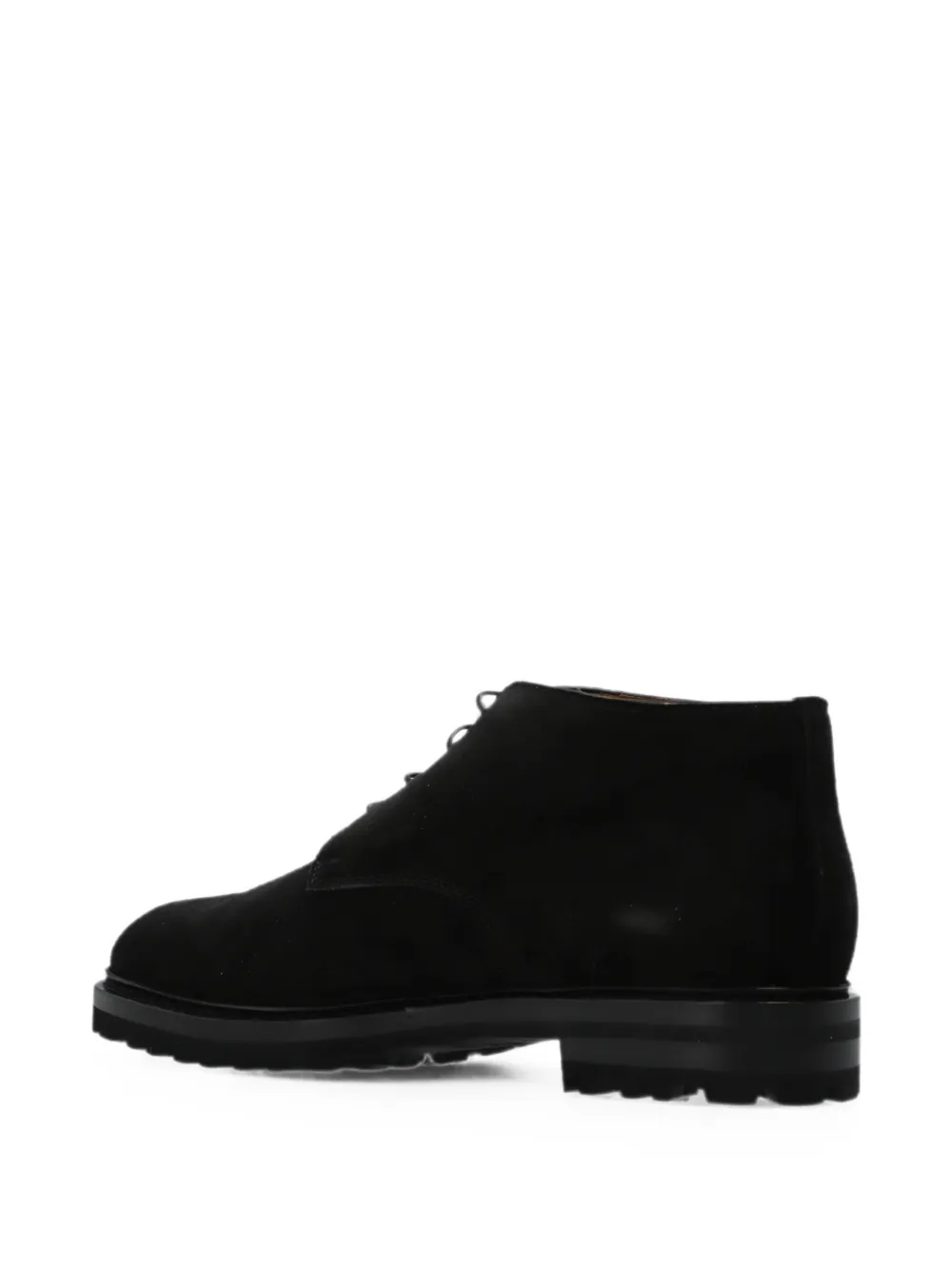 Kiton suede desert boots Zwart
