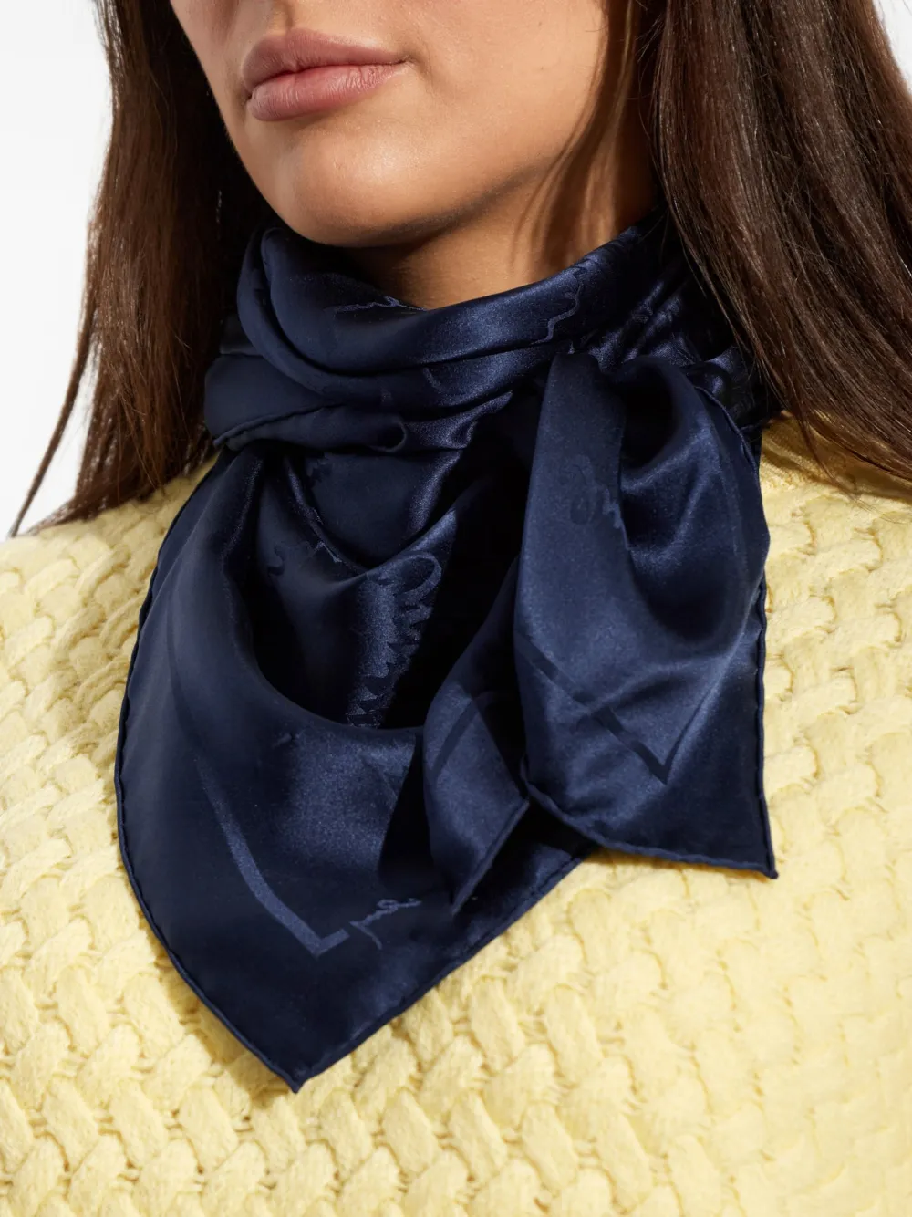 Givenchy Sjaal met logoprint Blauw