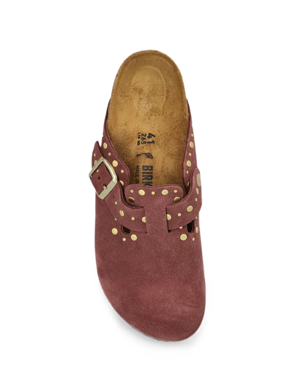 Birkenstock Boston rivet-border clogs Roze