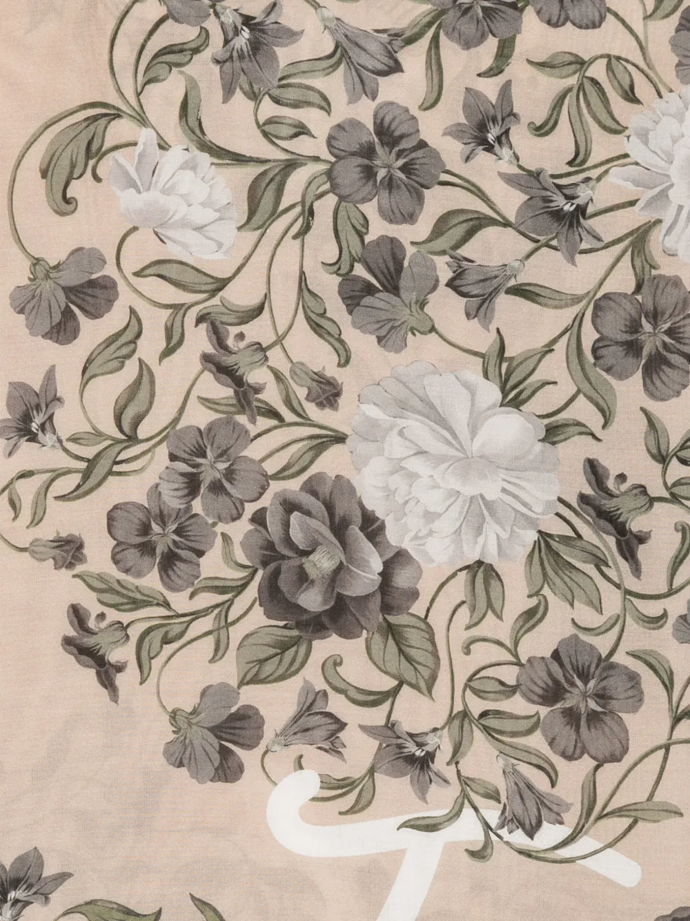 TWINSET Sjaal met bloemenprint Beige