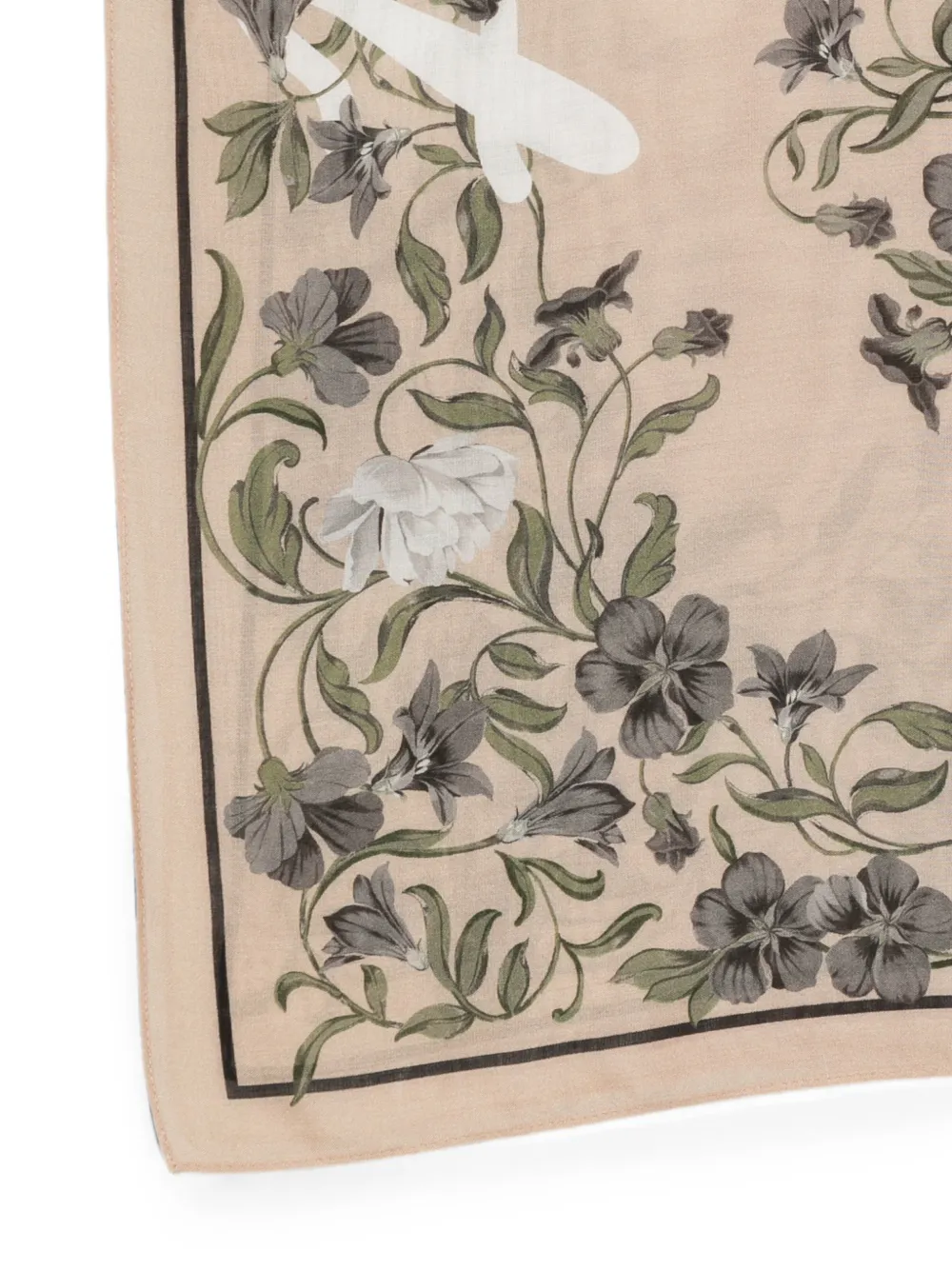 TWINSET Sjaal met bloemenprint Beige