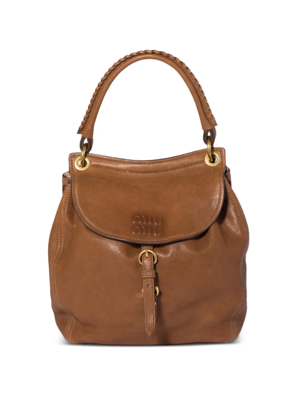 Miu Miu Zaino Rendez-vous in nappa - Marrone