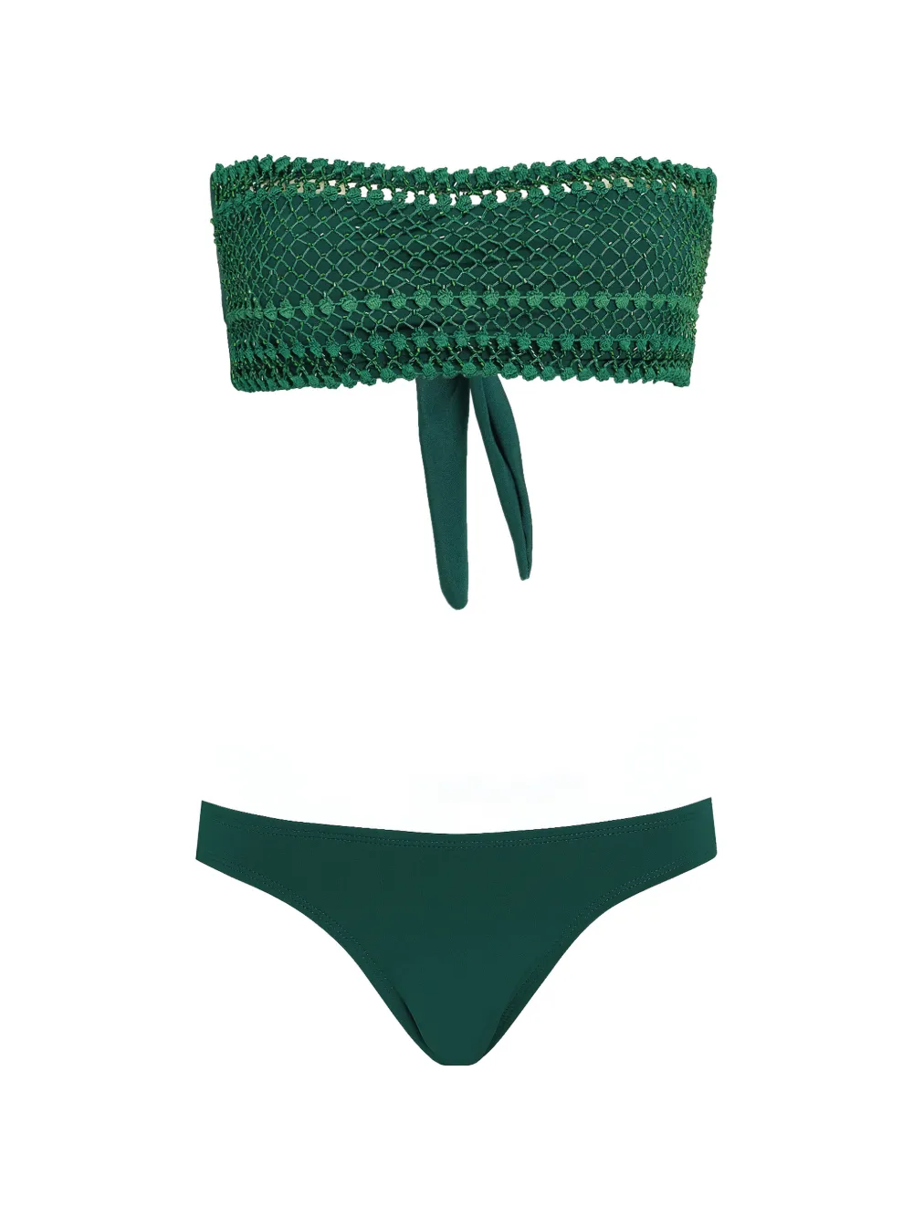 Amir Slama Bikini a fascia - Verde