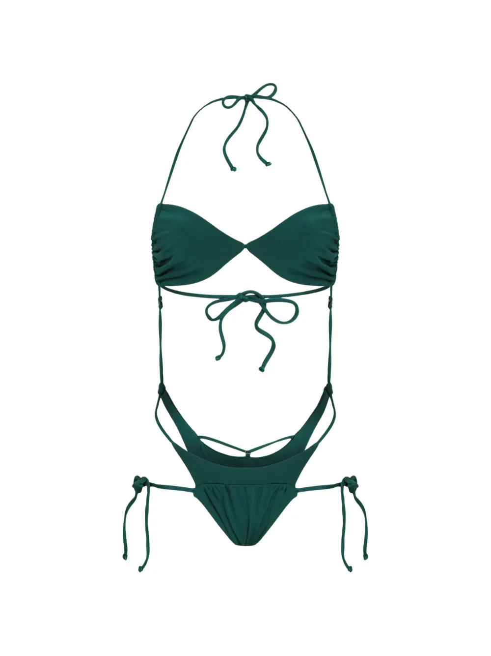 Amir Slama Bikini con dettaglio cut-out - Verde
