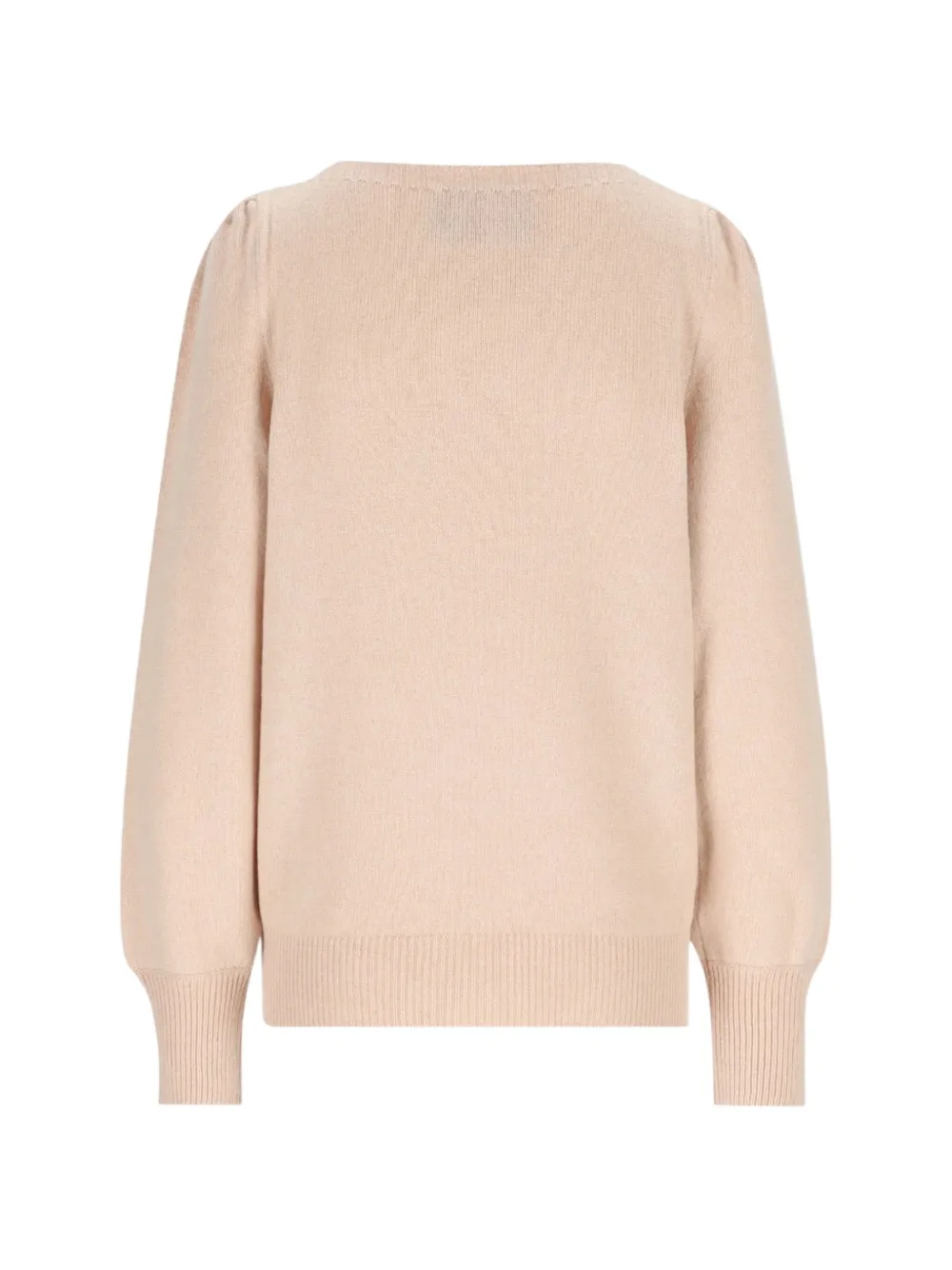 Valentino Garavani sequin-embellished twisted-neck sweater Roze