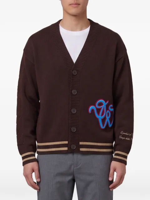 Off-White Cat Off Varsity embroidered cardigan