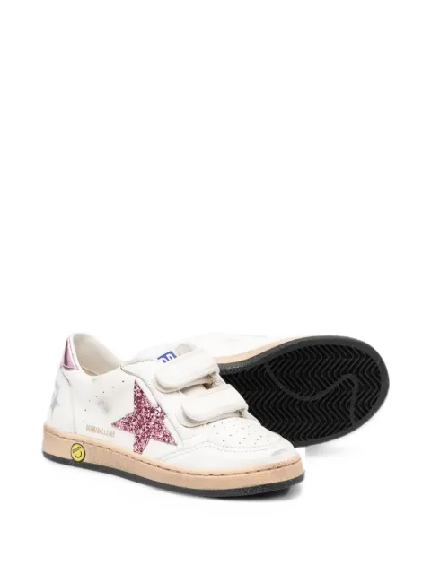 Golden Goose Kids tenis Ball Star con estrella de glitter