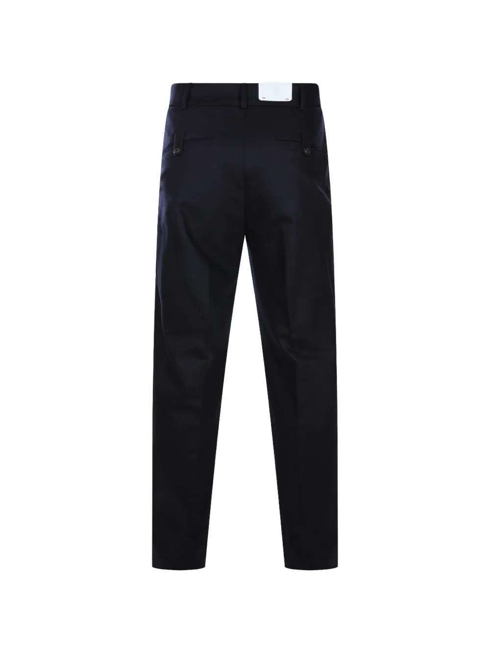 Eleventy Broek met knoopsluiting en riemlussen Blauw