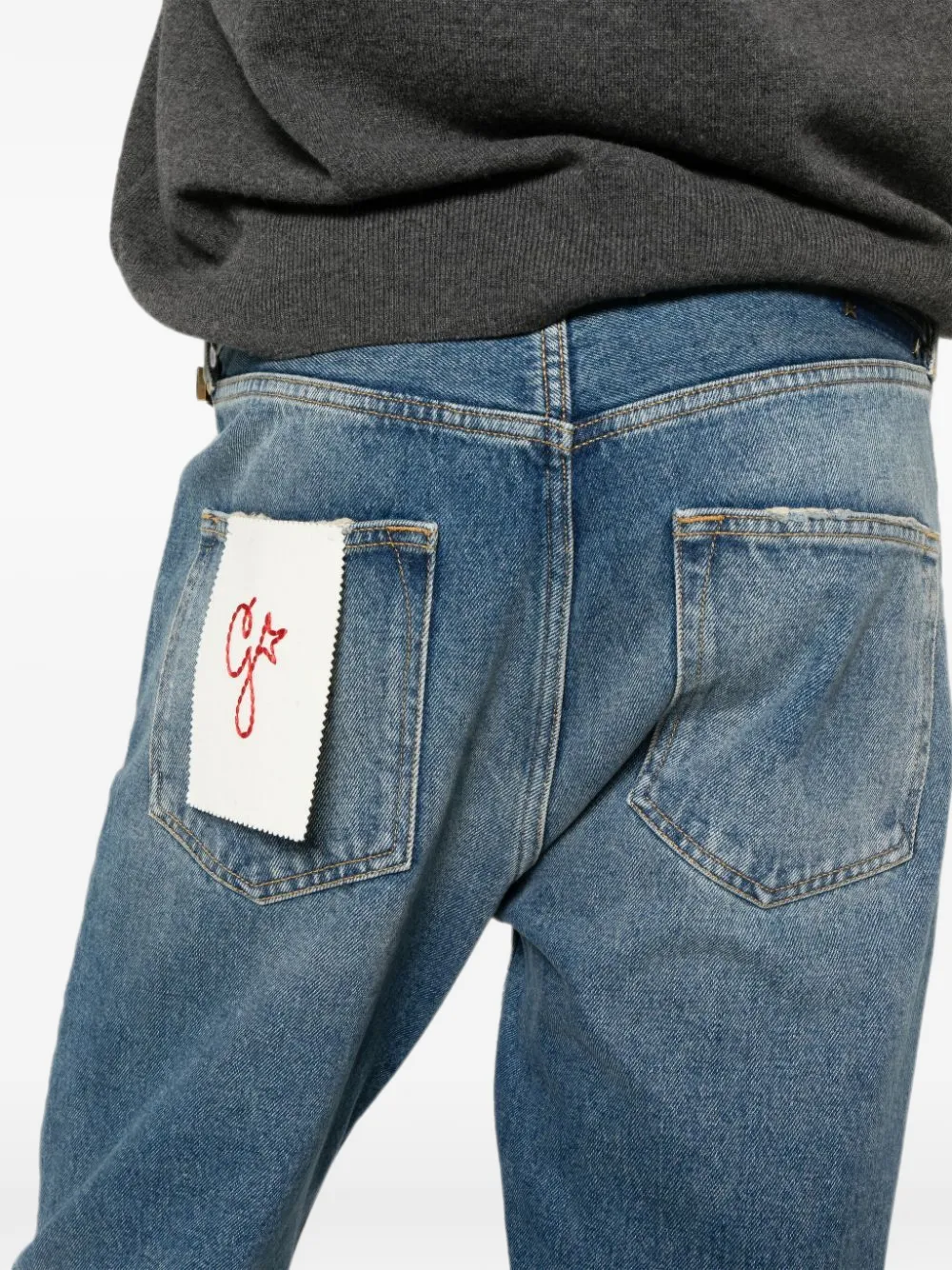 Golden Goose slim-fit jeans with medium wash Blauw