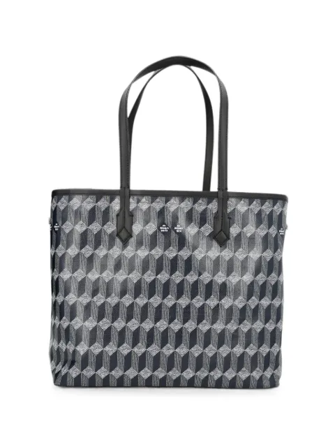 Au Départ medium No.47 geometric-print coated-canvas tote bag