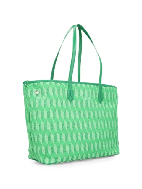 Au Départ Tote. 47 jacquard coated-canvas tote bag