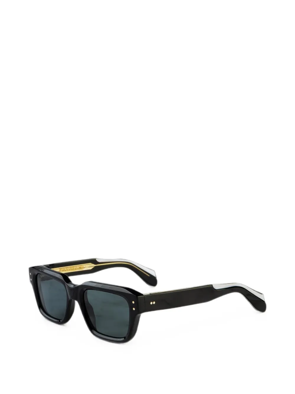Cutler & Gross Zonnebril met rechthoekig montuur Zwart