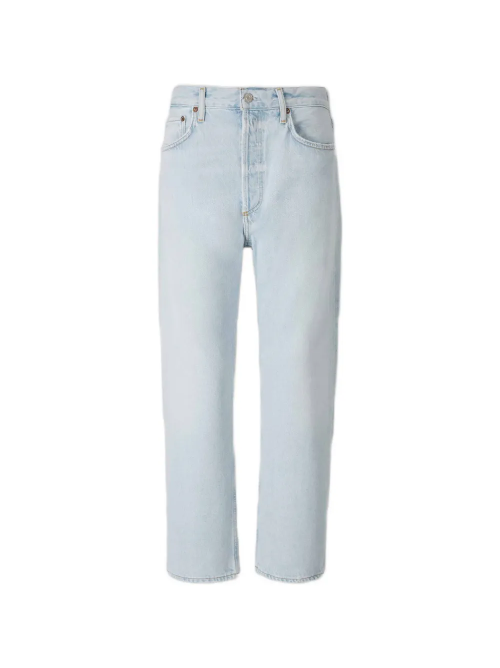 AGOLDE 90's crop straight-leg jeans - Blau