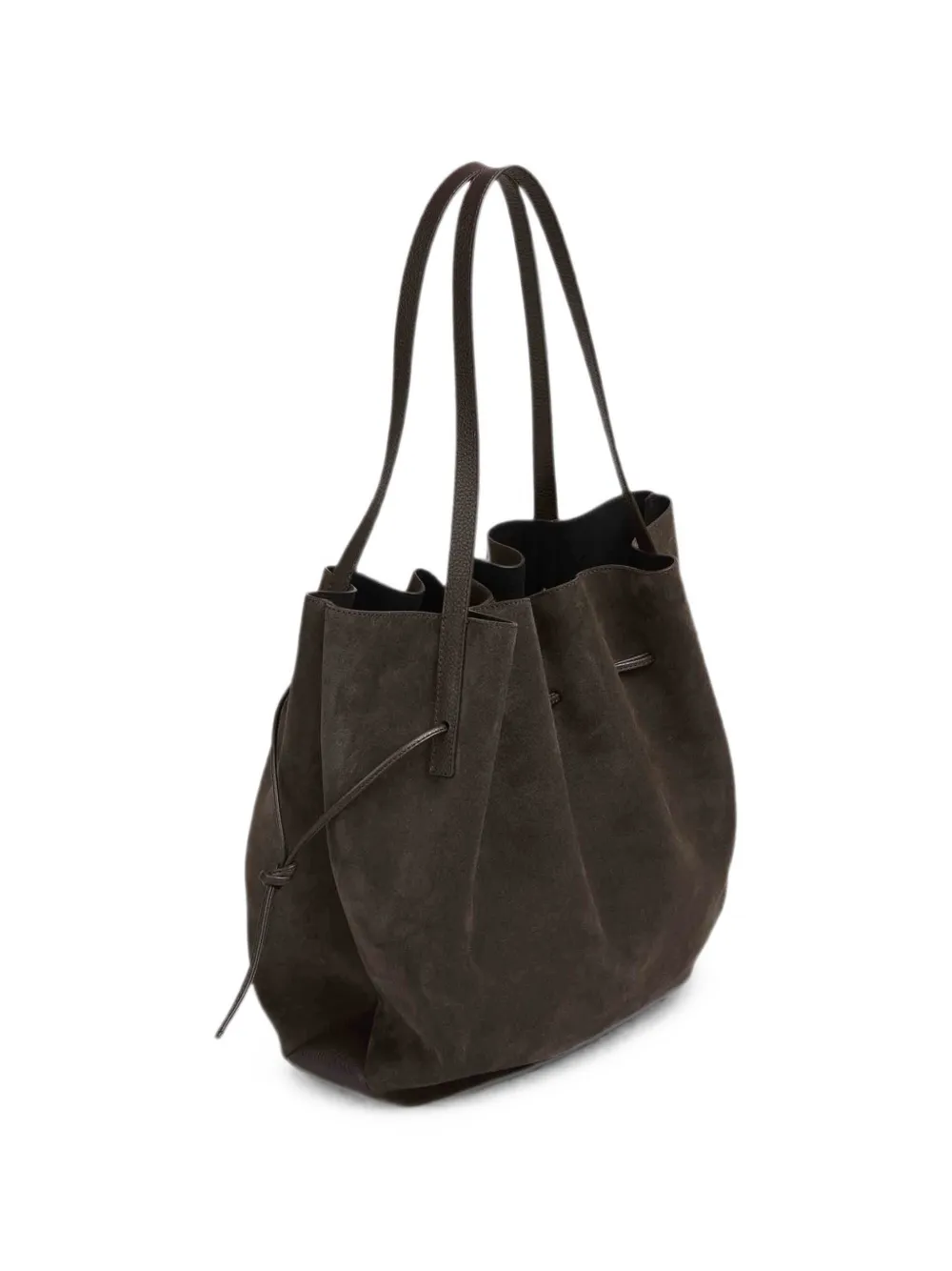 Yuzefi Scallop suède shopper Bruin