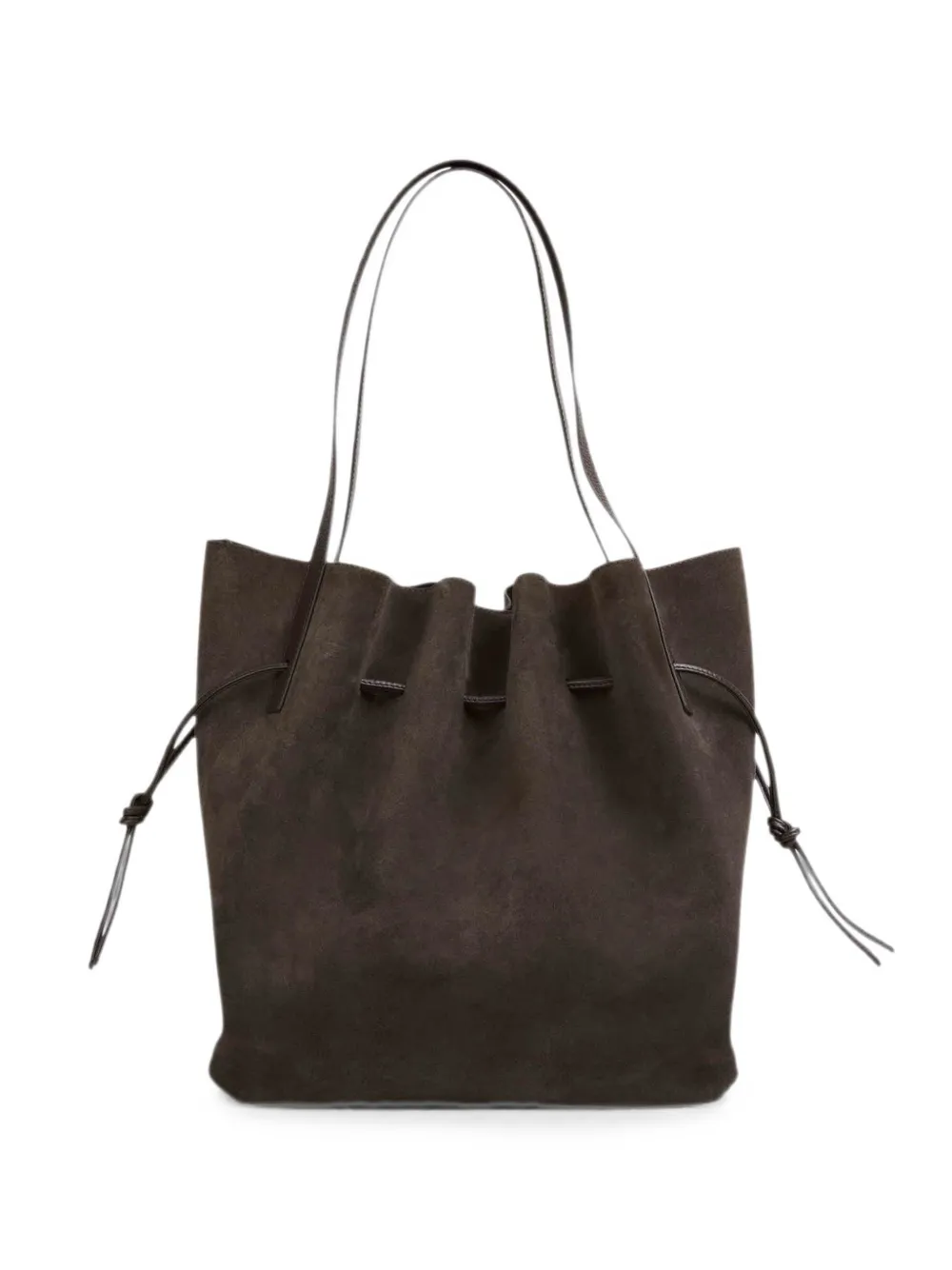 Yuzefi Scallop suède shopper Bruin