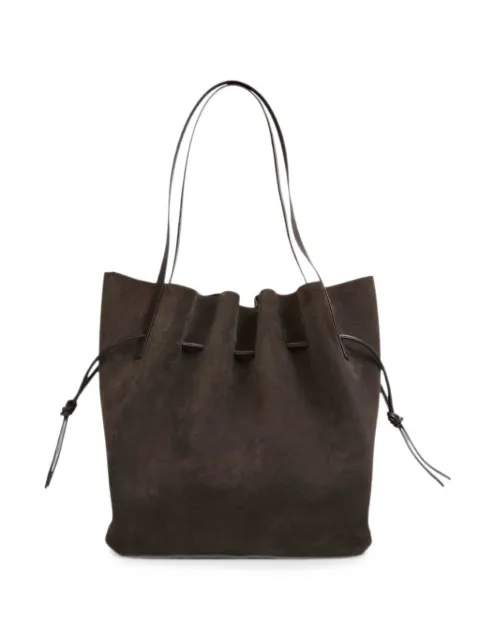 Yuzefi Scallop suede tote bag