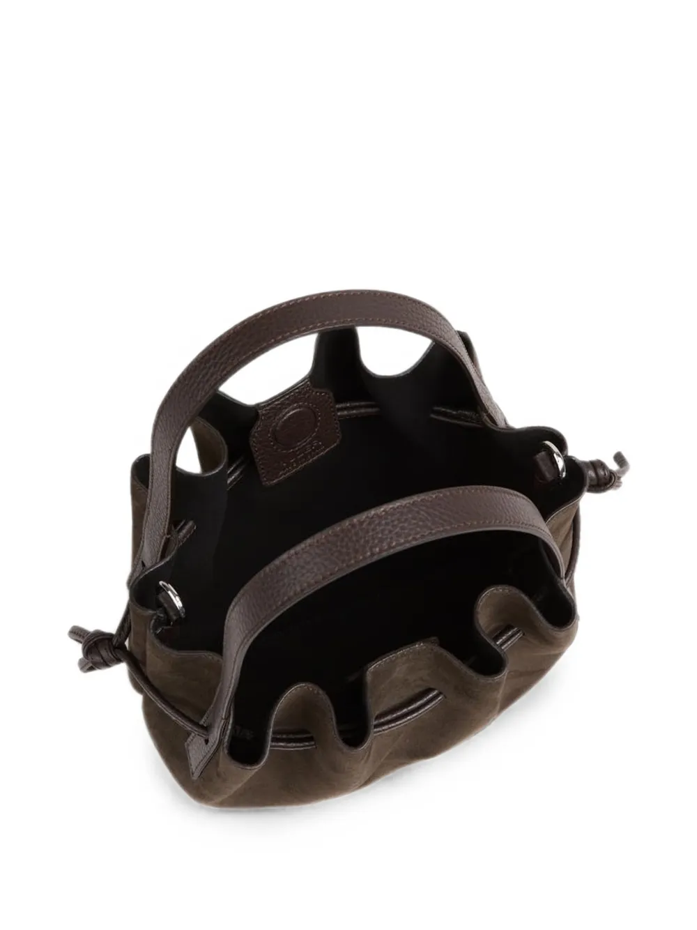 Yuzefi Scallop suède shopper Bruin