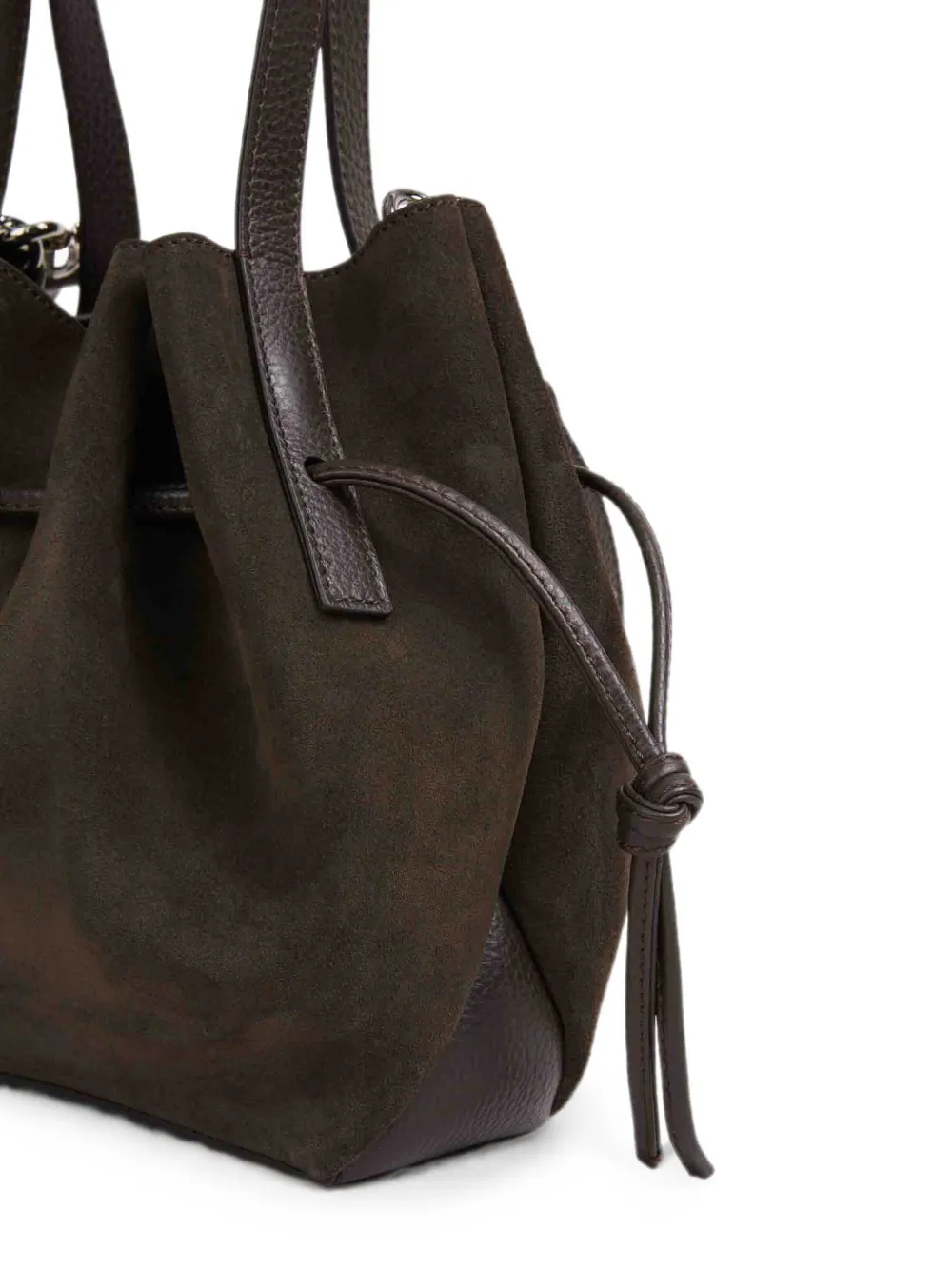 Yuzefi Scallop suède shopper Bruin