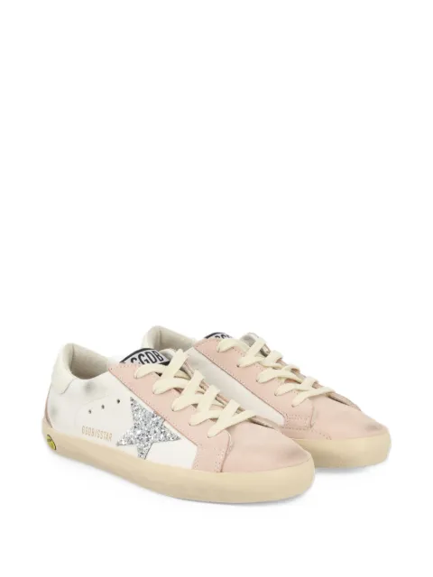Golden Goose Kids Super-Star glitter-star sneakers