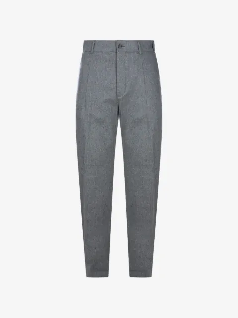 Eleventy pressed-crease tailored trousers