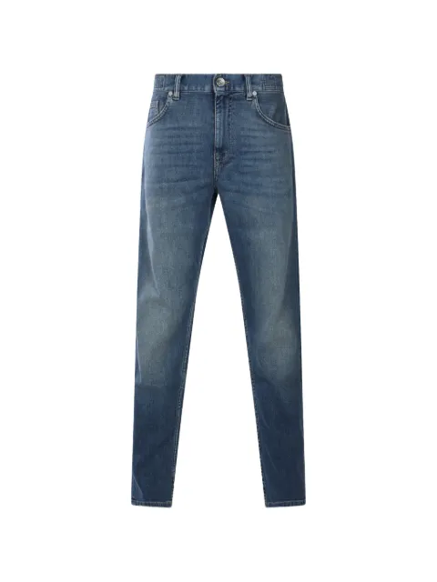 Eleventy faded-effect tapered jeans