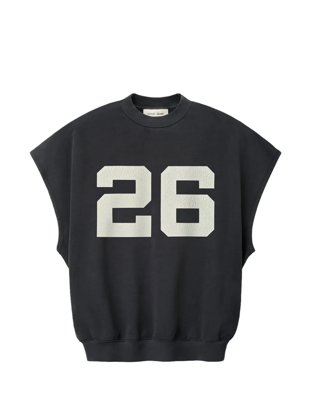 FEAR OF GOD ESSENTIALS relaxed fleece cutoff sweatshirt - Grau