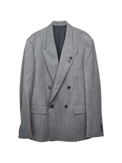 Lardini double-breasted wool blazer