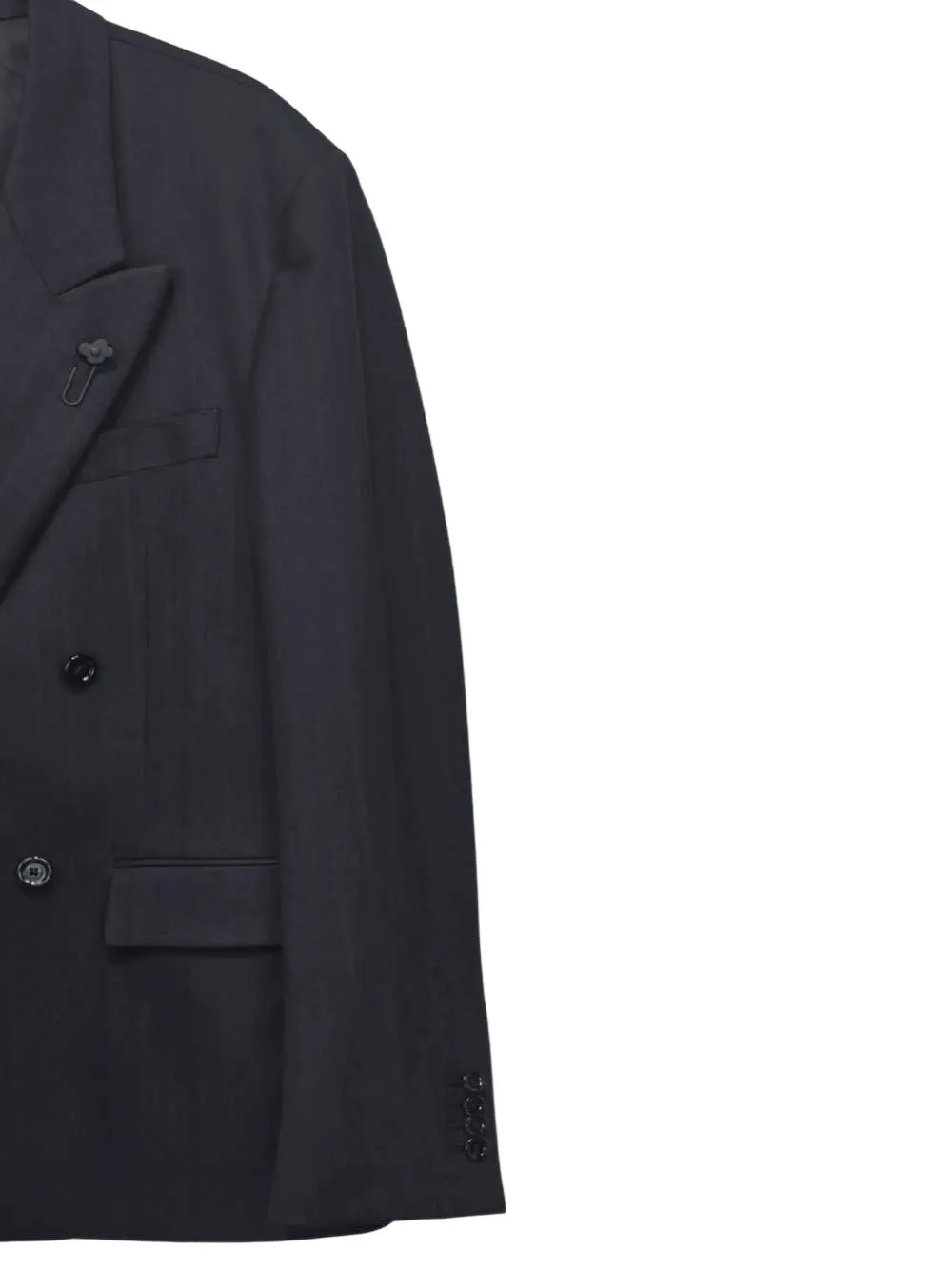 Lardini double-breasted peak-lapel blazer Blauw