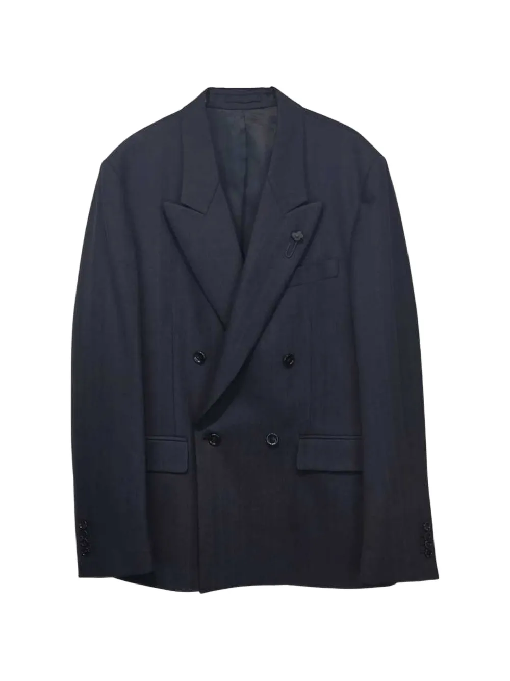 Lardini double-breasted peak-lapel blazer - Blau