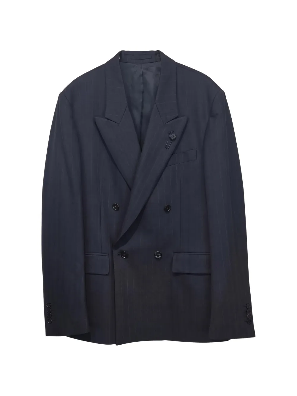Lardini double-breasted peak-lapel blazer - Blu