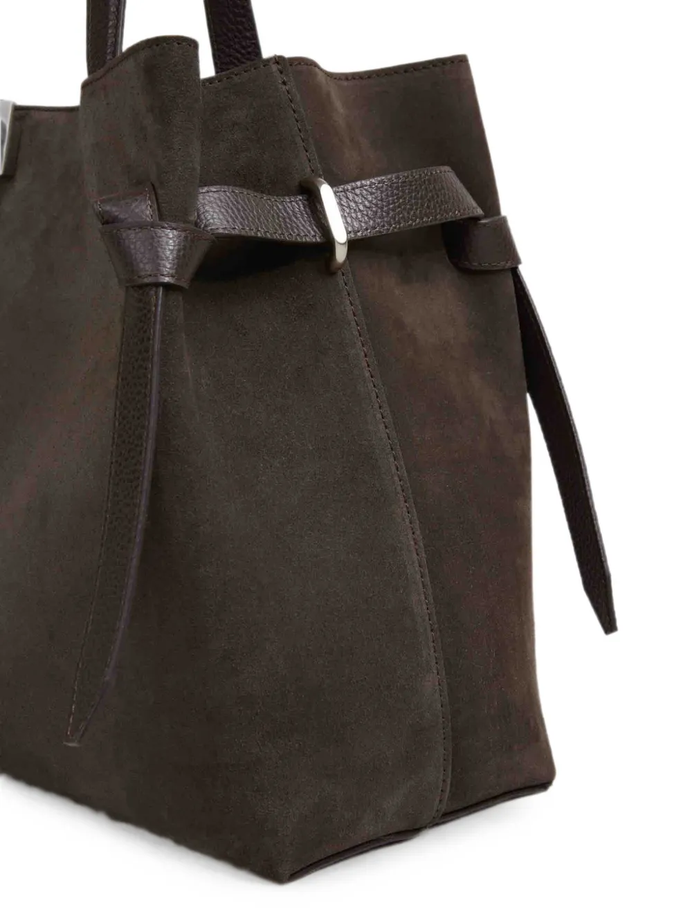 Yuzefi Gyoza suède shopper Bruin